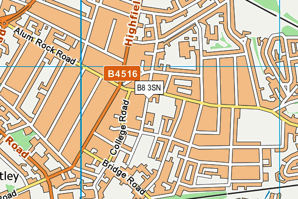 B8 3SN map - OS VectorMap District (Ordnance Survey)