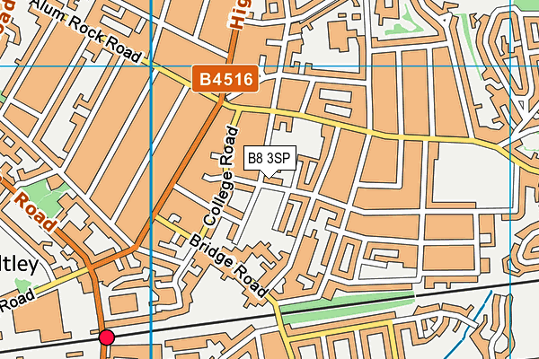 B8 3SP map - OS VectorMap District (Ordnance Survey)