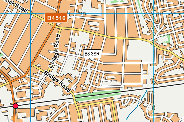 B8 3SR map - OS VectorMap District (Ordnance Survey)