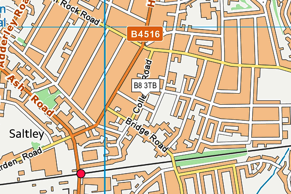 B8 3TB map - OS VectorMap District (Ordnance Survey)