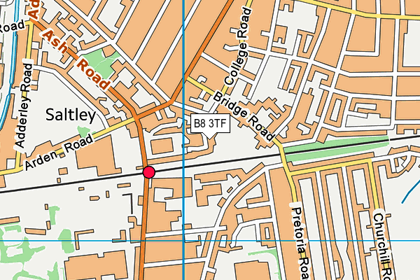 B8 3TF map - OS VectorMap District (Ordnance Survey)