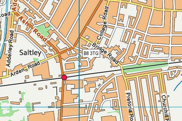 B8 3TG map - OS VectorMap District (Ordnance Survey)