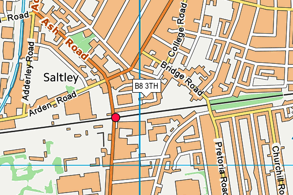 B8 3TH map - OS VectorMap District (Ordnance Survey)