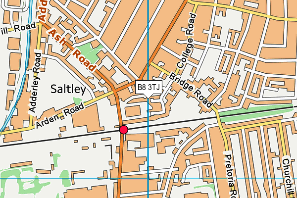 B8 3TJ map - OS VectorMap District (Ordnance Survey)