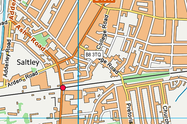 B8 3TQ map - OS VectorMap District (Ordnance Survey)