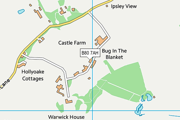 B80 7AH map - OS VectorMap District (Ordnance Survey)