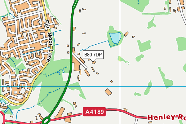 B80 7DP map - OS VectorMap District (Ordnance Survey)