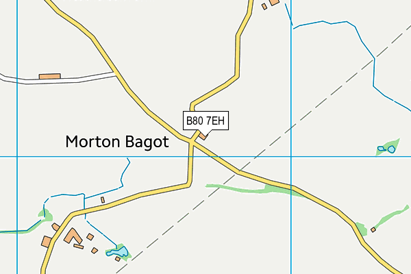 B80 7EH map - OS VectorMap District (Ordnance Survey)