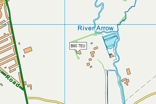 B80 7EU map - OS VectorMap District (Ordnance Survey)