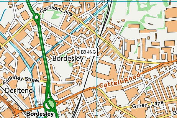 Bordesley Village Primary School map (B9 4NG) - OS VectorMap District (Ordnance Survey)