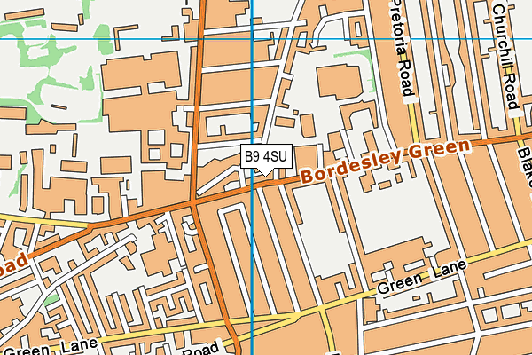 B9 4SU map - OS VectorMap District (Ordnance Survey)