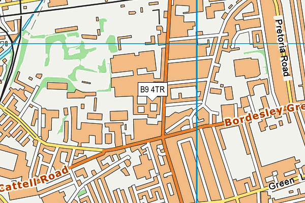 B9 4TR map - OS VectorMap District (Ordnance Survey)