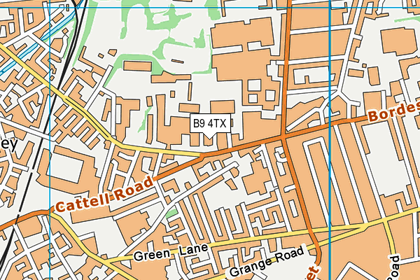 B9 4TX map - OS VectorMap District (Ordnance Survey)