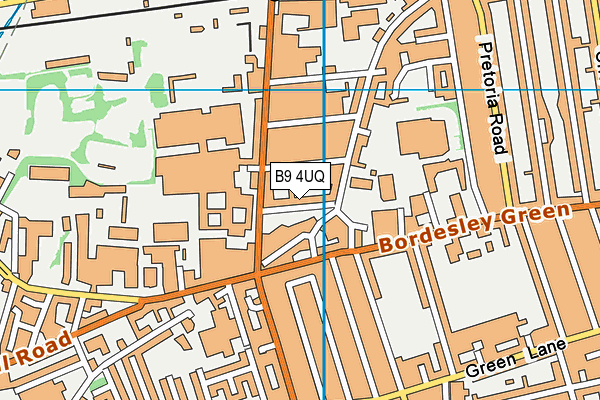 B9 4UQ map - OS VectorMap District (Ordnance Survey)
