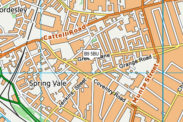 Dream Chaser Youth Club map (B9 5BU) - OS VectorMap District (Ordnance Survey)