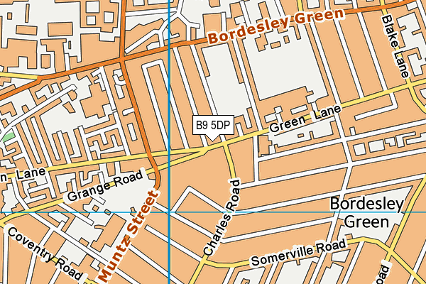 B9 5DP map - OS VectorMap District (Ordnance Survey)