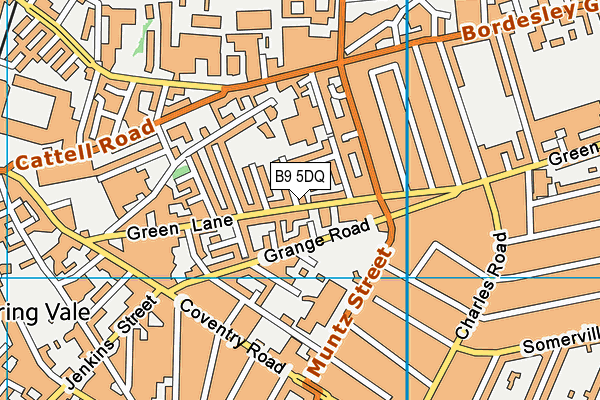 B9 5DQ map - OS VectorMap District (Ordnance Survey)