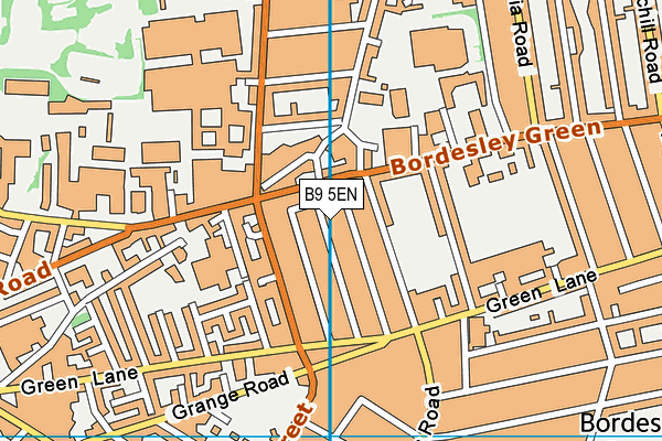 B9 5EN map - OS VectorMap District (Ordnance Survey)
