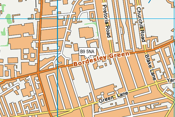 South And City College Birmingham (Bordesley Green Campus) map (B9 5NA) - OS VectorMap District (Ordnance Survey)