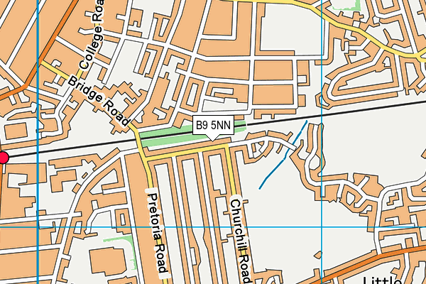 B9 5NN map - OS VectorMap District (Ordnance Survey)