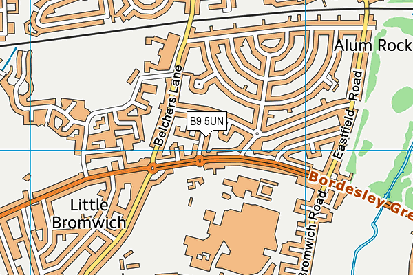 Alston Primary School map (B9 5UN) - OS VectorMap District (Ordnance Survey)