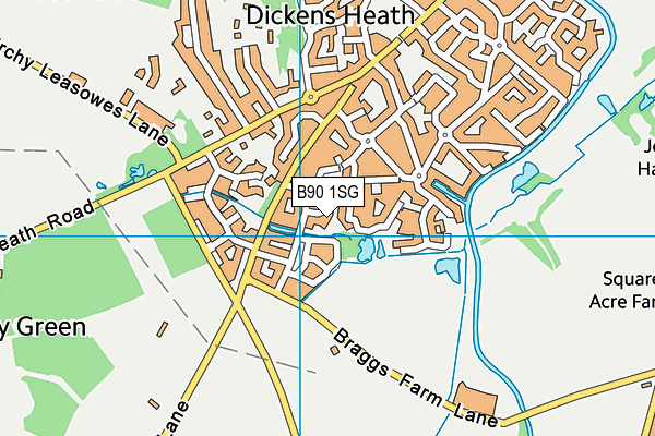 B90 1SG map - OS VectorMap District (Ordnance Survey)