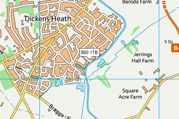 B90 1TB map - OS VectorMap District (Ordnance Survey)