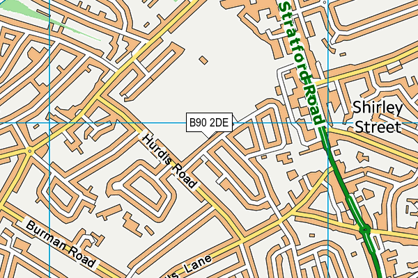 B90 2DE map - OS VectorMap District (Ordnance Survey)
