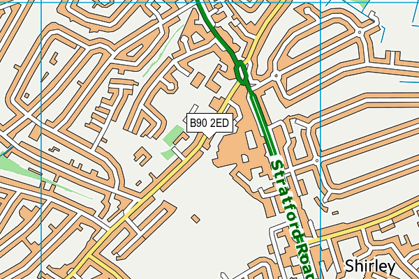 B90 2ED map - OS VectorMap District (Ordnance Survey)
