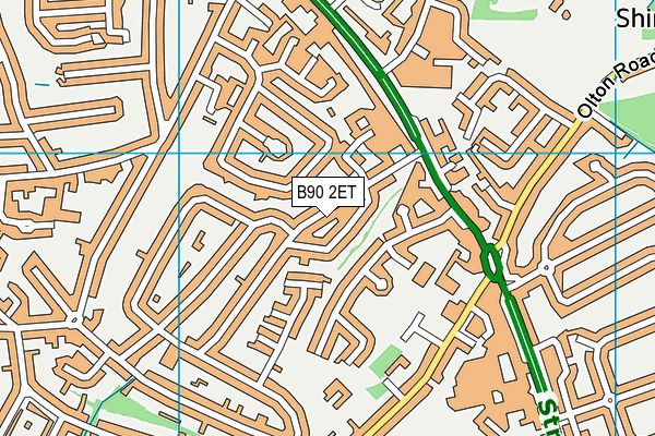 B90 2ET map - OS VectorMap District (Ordnance Survey)