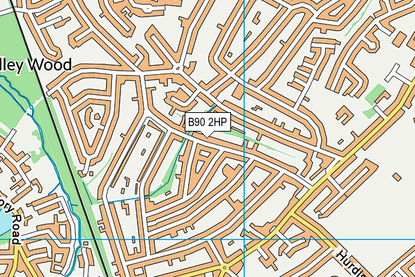 B90 2HP map - OS VectorMap District (Ordnance Survey)