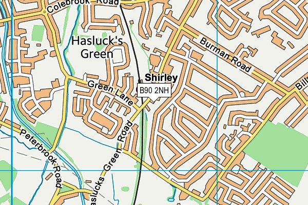 B90 2NH map - OS VectorMap District (Ordnance Survey)