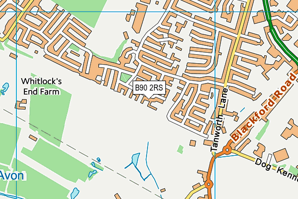 B90 2RS map - OS VectorMap District (Ordnance Survey)