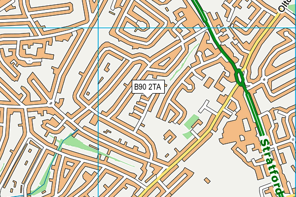 B90 2TA map - OS VectorMap District (Ordnance Survey)