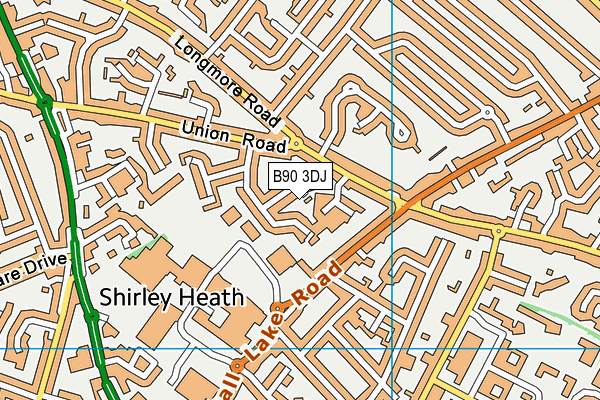 B90 3DJ map - OS VectorMap District (Ordnance Survey)