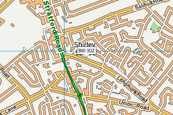 B90 3DZ map - OS VectorMap District (Ordnance Survey)