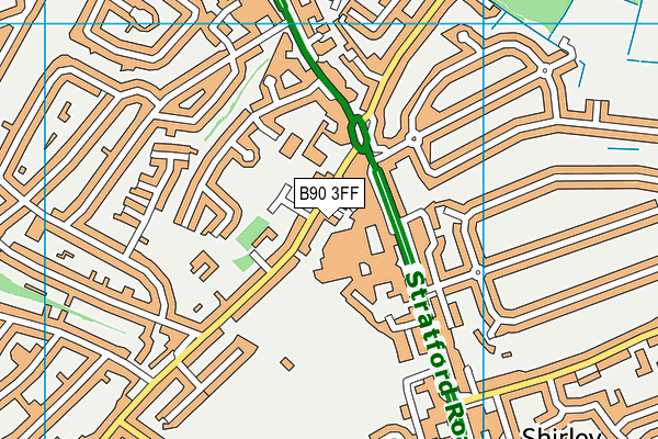 B90 3FF map - OS VectorMap District (Ordnance Survey)