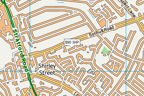 B90 3HP map - OS VectorMap District (Ordnance Survey)