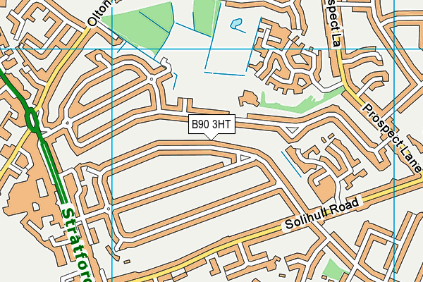 B90 3HT map - OS VectorMap District (Ordnance Survey)