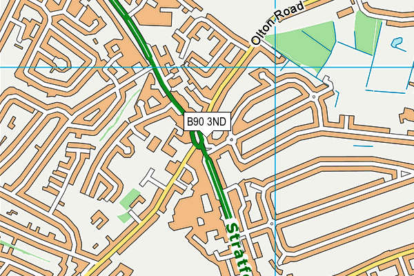B90 3ND map - OS VectorMap District (Ordnance Survey)
