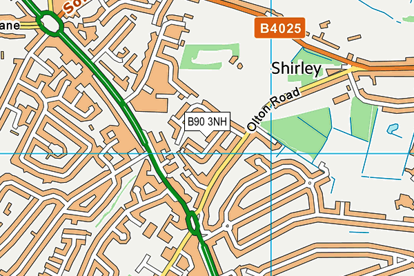 B90 3NH map - OS VectorMap District (Ordnance Survey)