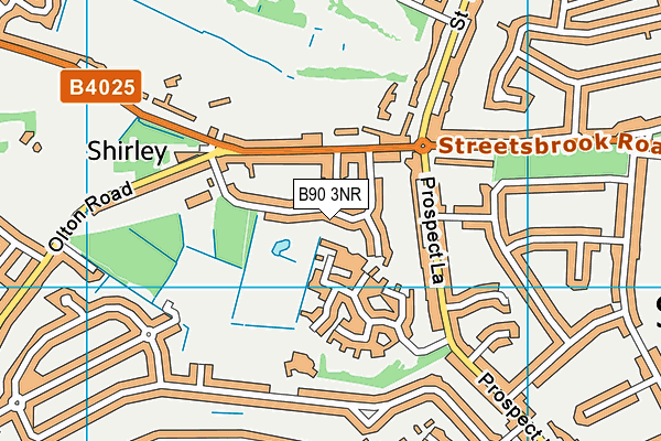 B90 3NR map - OS VectorMap District (Ordnance Survey)