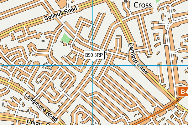 B90 3RP map - OS VectorMap District (Ordnance Survey)
