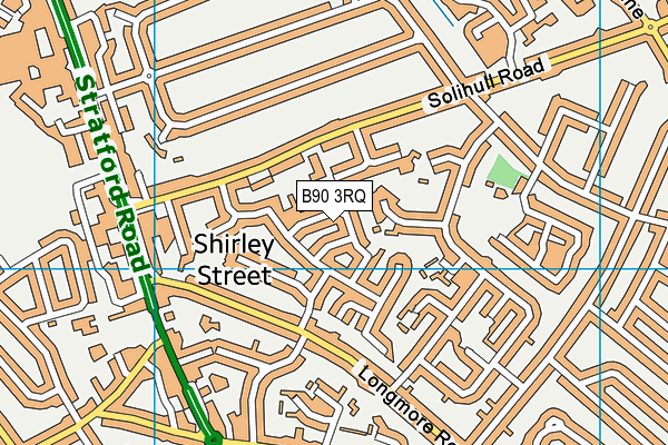 B90 3RQ map - OS VectorMap District (Ordnance Survey)