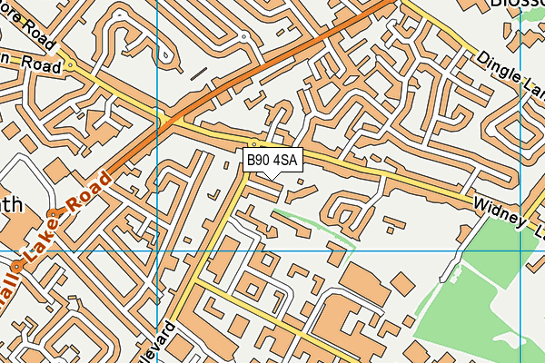 Cranmore Infant School map (B90 4SA) - OS VectorMap District (Ordnance Survey)