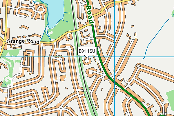 B91 1SU map - OS VectorMap District (Ordnance Survey)