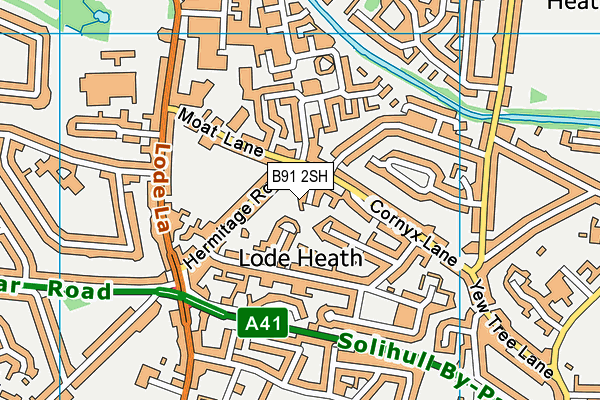 B91 2SH map - OS VectorMap District (Ordnance Survey)