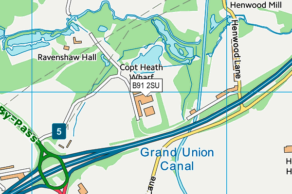 B91 2SU map - OS VectorMap District (Ordnance Survey)