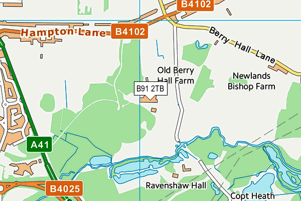 B91 2TB map - OS VectorMap District (Ordnance Survey)