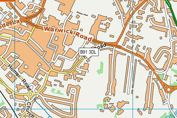 B91 3DL map - OS VectorMap District (Ordnance Survey)